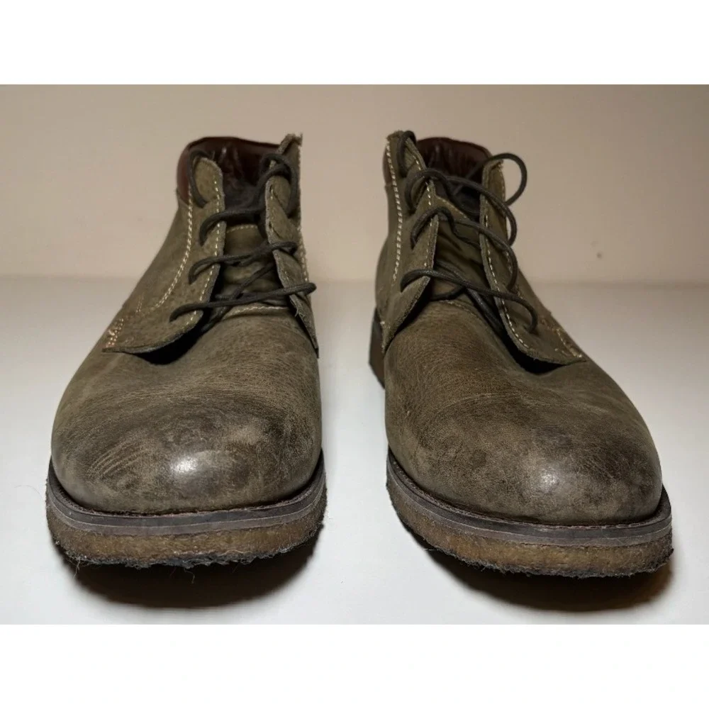 Johnston & Murphy Men's Chukka Ankle Boots | Olive Green | Size 10.5